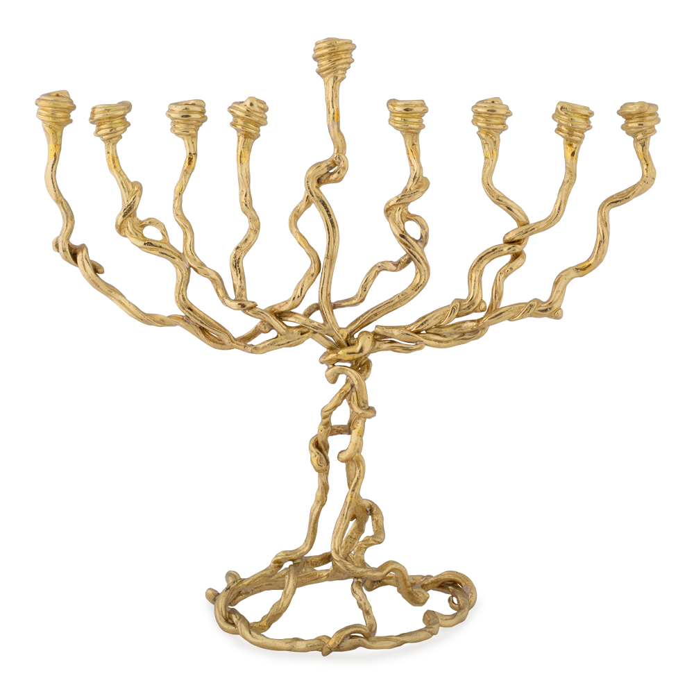 Wisteria Gold Menorah